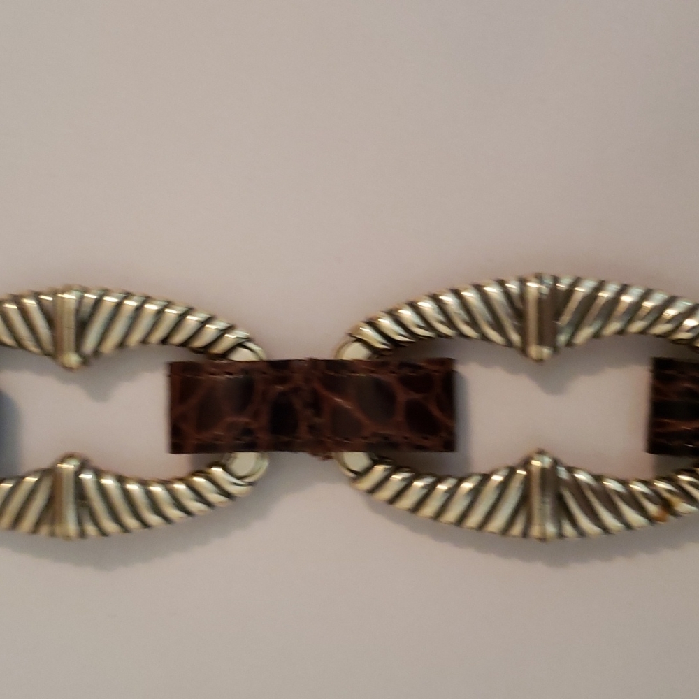 NWT Brighton belt size 36in long. Very sharp looking with the gold  and brown. - Picture 8 of 8